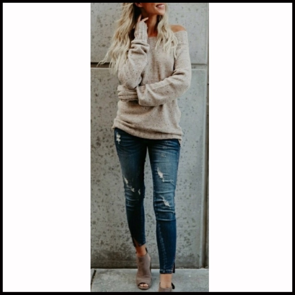 ❤️LAST❤️Off-the-Shoulder Sweater - Picture 2 of 4